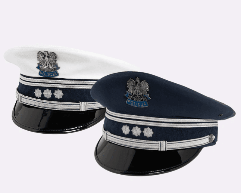 Czapki policyjne