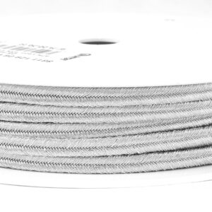 Galon Policyjny Srebrny 6mm do Otoku Czapki Gabardynowej 70 cm 1 sztuka - obrazek 2