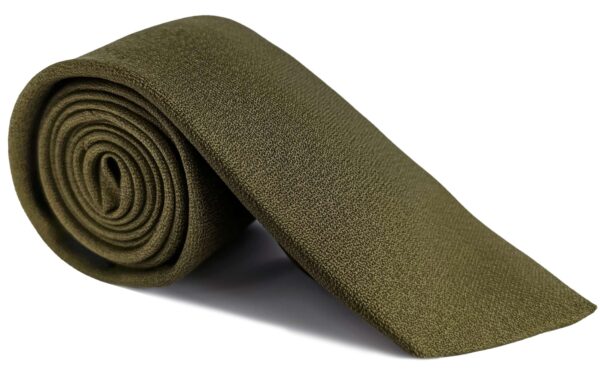 Krawat WOJSKOWY Wojsk Lądowych khaki 306/MON straż graniczna wojsko zielony - obrazek 2