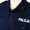 Koszulka Polo Policja Męska z Pagonami Bawełna Granatowa Służbowa - obrazek 2