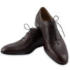 Eleganckie buty męskie wyjściowe matowe brązowe skóra naturalna - obrazek 3