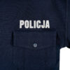 Koszulka Polo Policja Męska z Pagonami Bawełna Granatowa Służbowa - obrazek 7