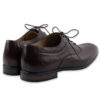 Eleganckie buty męskie wyjściowe matowe brązowe skóra naturalna - obrazek 2