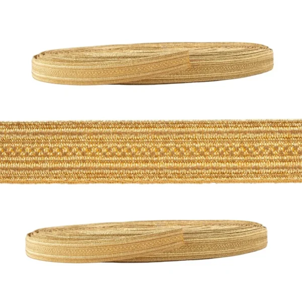Taśma Ozdobna Dekoracyjna Złota 13 mm - obrazek 5