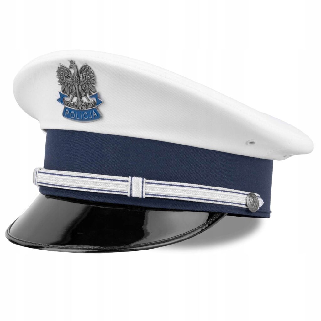 Czapka garnizonowa gabardynowa oficera Policji WRD