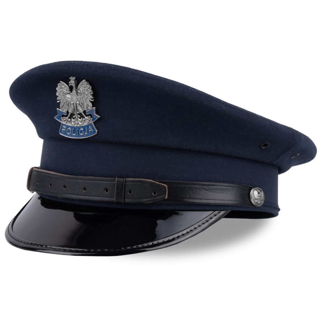 Czapka gabardynowa wyjściowa galowa szeregowy podoficer aspirant Policji