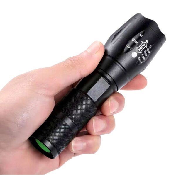 Latarka LED Akumulatorowa Taktyczna Mocna Wodoodporna USB-C - obrazek 2