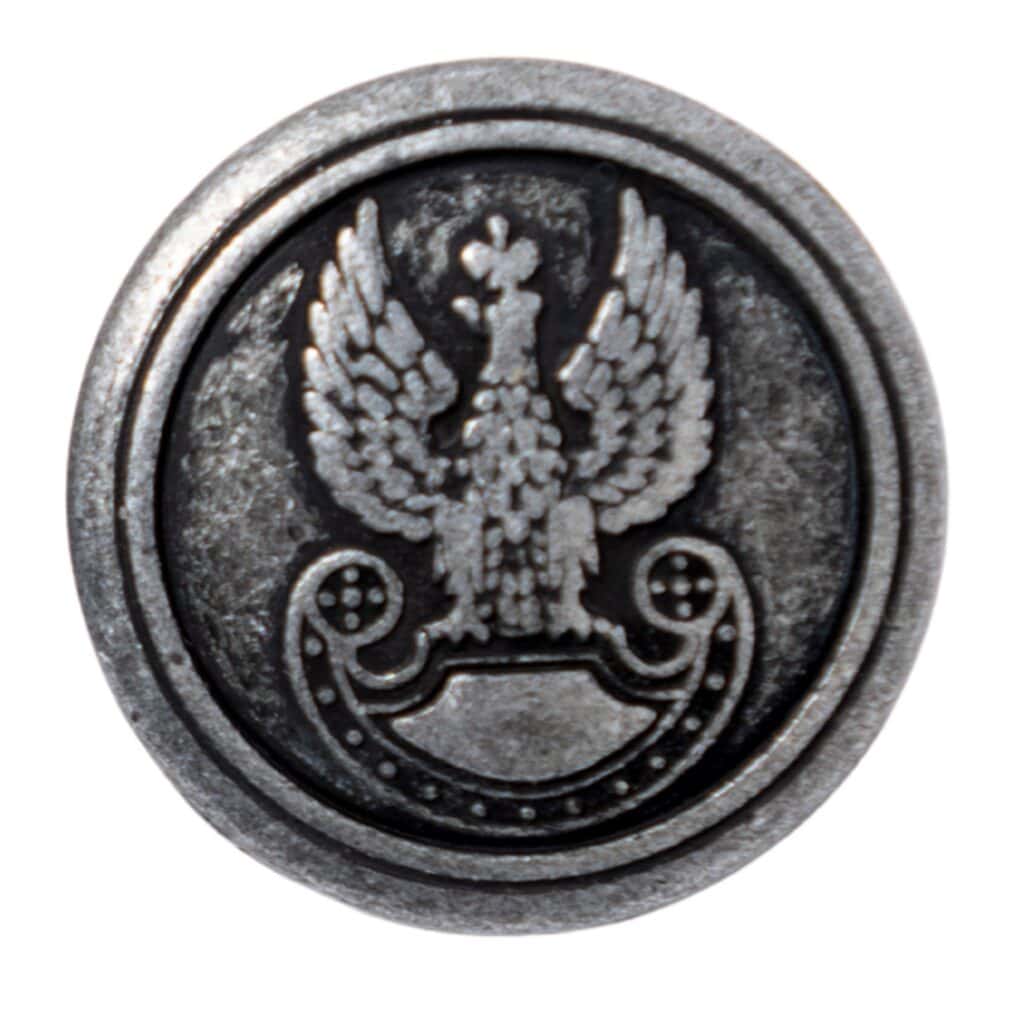 Mały guzik do munduru Galowego Wojsk Lądowych 16 mm