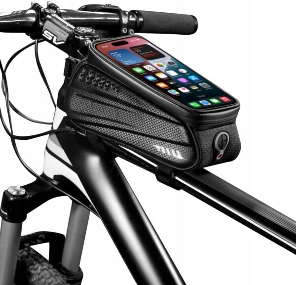Wodoodporna Torba Sakwa Rowerowa na Ramę 1L z Etui na Telefon - obrazek 3