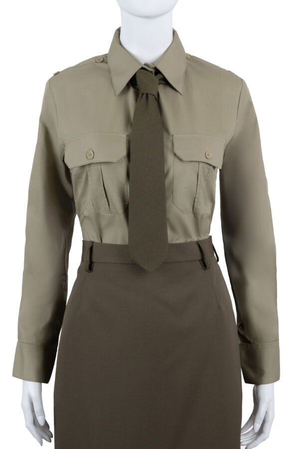 Koszulo-bluza Wojska Polskiego 310D/MON khaki długi rękaw damska wzór tabela - obrazek 2