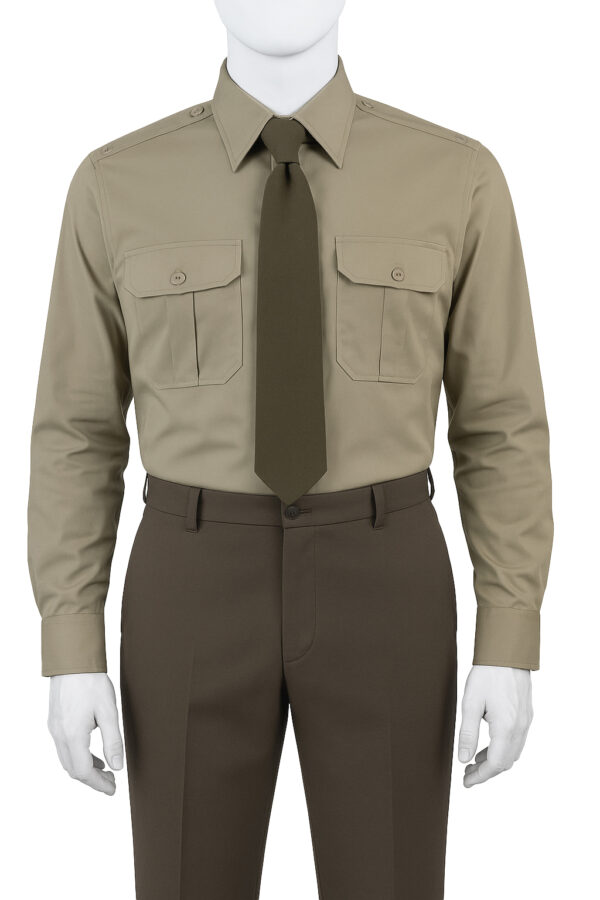 Koszulo-bluza Wojska Polskiego 310/MON khaki długi rękaw męska wzór tabela - obrazek 2