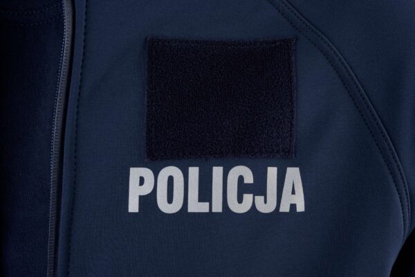 Softshell Policja Kurtka Ochronna Wodoodporna z Rzepami i Zamkami - obrazek 11