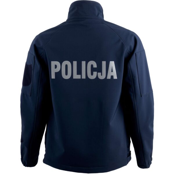 Softshell Policja Kurtka Ochronna Wodoodporna z Rzepami i Zamkami - obrazek 18