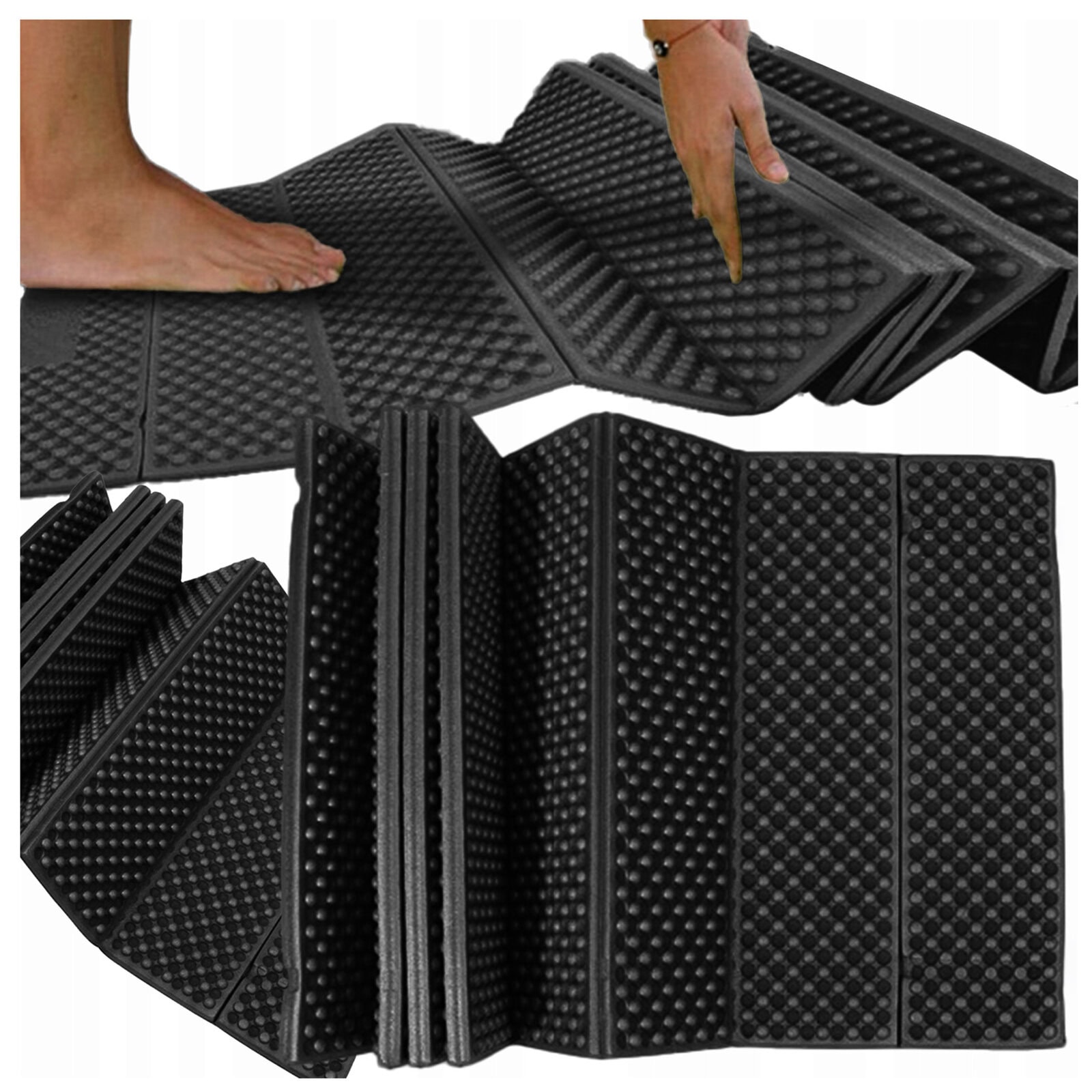 Mata Turystyczna Karimata Składana Czarna