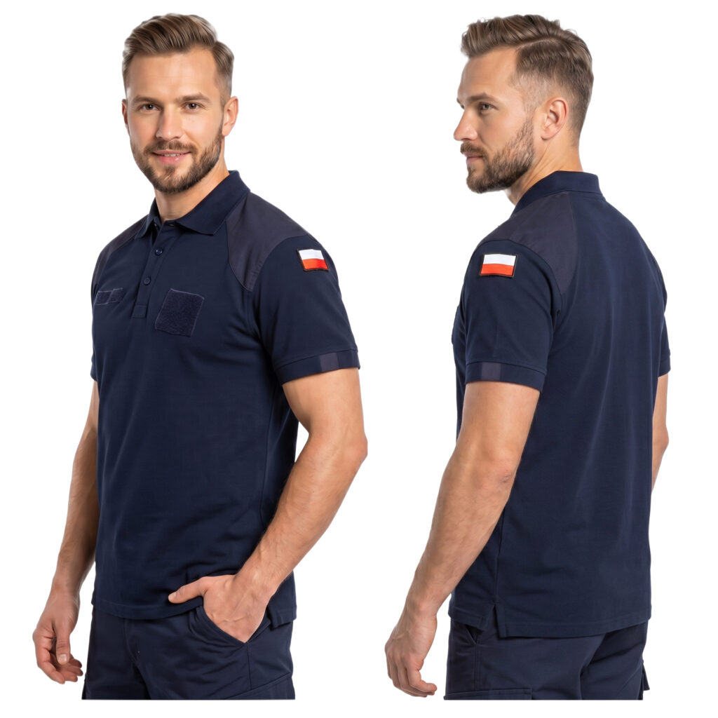 Koszulka Polo Marynarki Wojennej Męska WP Granatowa