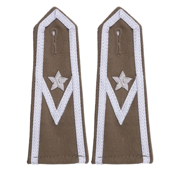 Naramienniki Pagony Khaki na Koszulobluzę Stopień Młodszy Chorąży