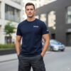 Koszulka T Shirt Policja 100% Bawełna Granatowa Odblaskowa - obrazek 7