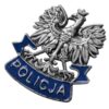 Orzeł Metalowy Napis Policja na Czapkę Gabardynową Emblemat Galowy KGP - obrazek 2