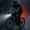 Zestaw lampek rowerowych LED przednia i tylna, akumulatorowe, USB, wodoodporne - obrazek 8