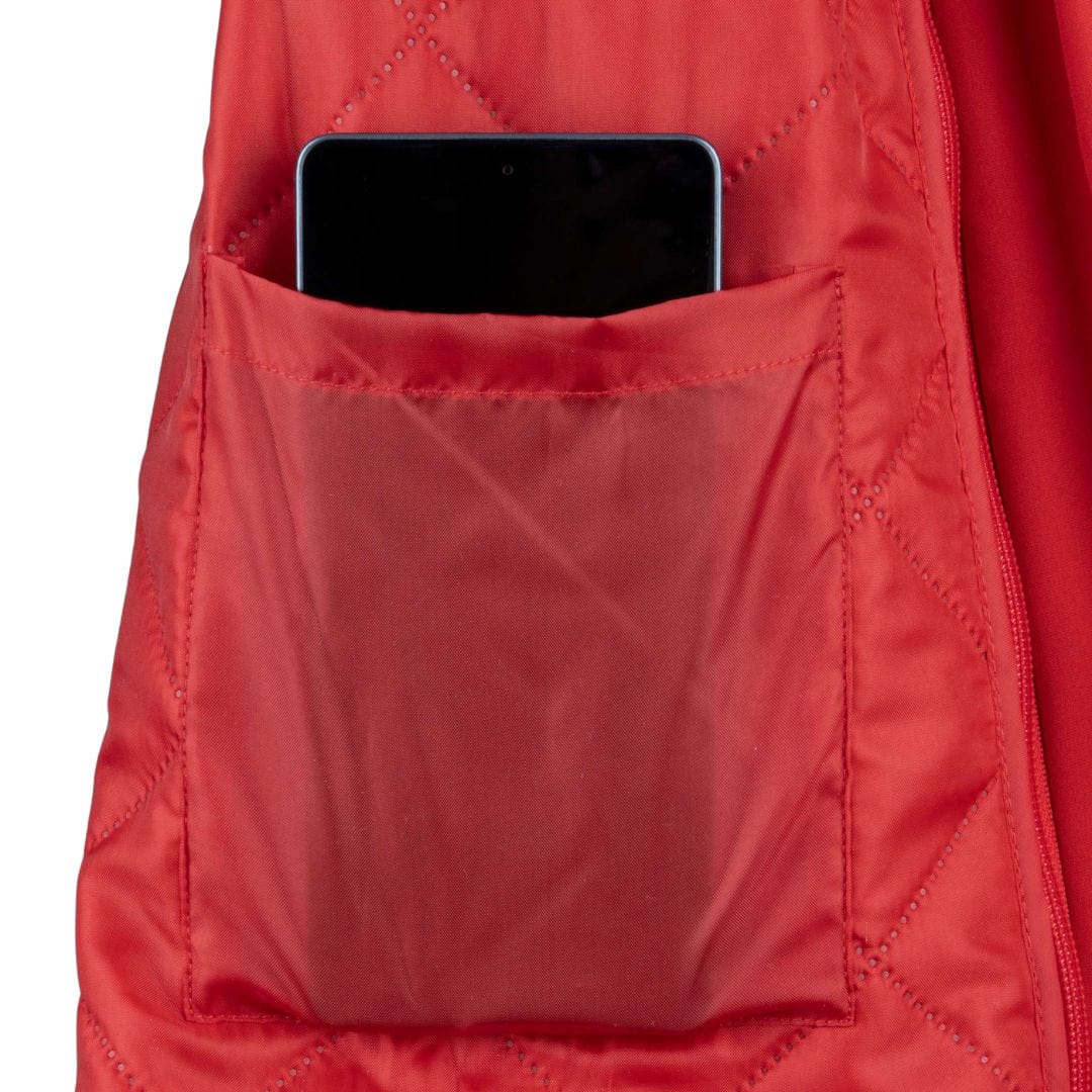 Kurtka softshell płaszcz przeciwdeszczowy jesienny z kapturem długi - obrazek 11