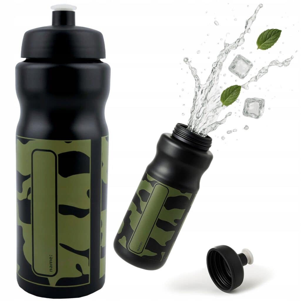 Bidon plastikowy na wodę MORO 750 ml szczelny z ustnikiem