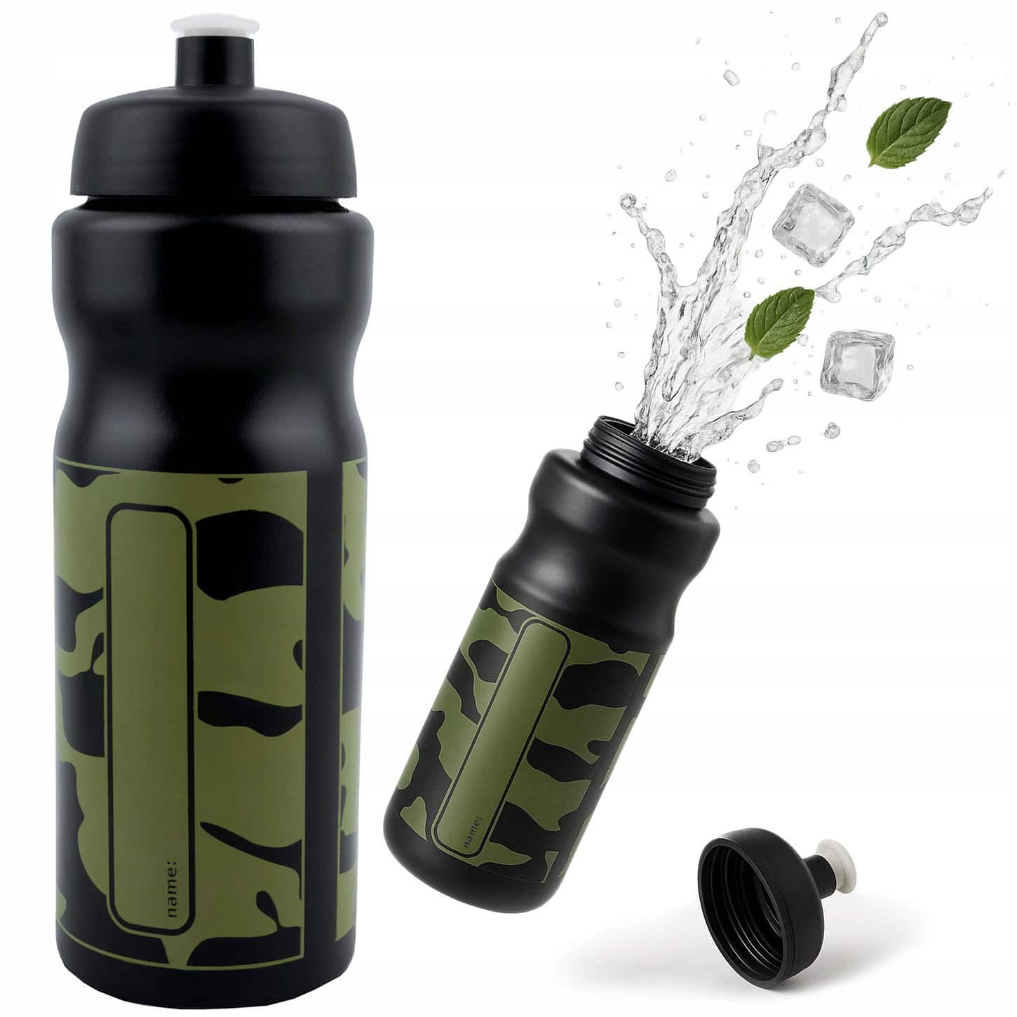 Bidon plastikowy na wodę MORO 750 ml szczelny z ustnikiem