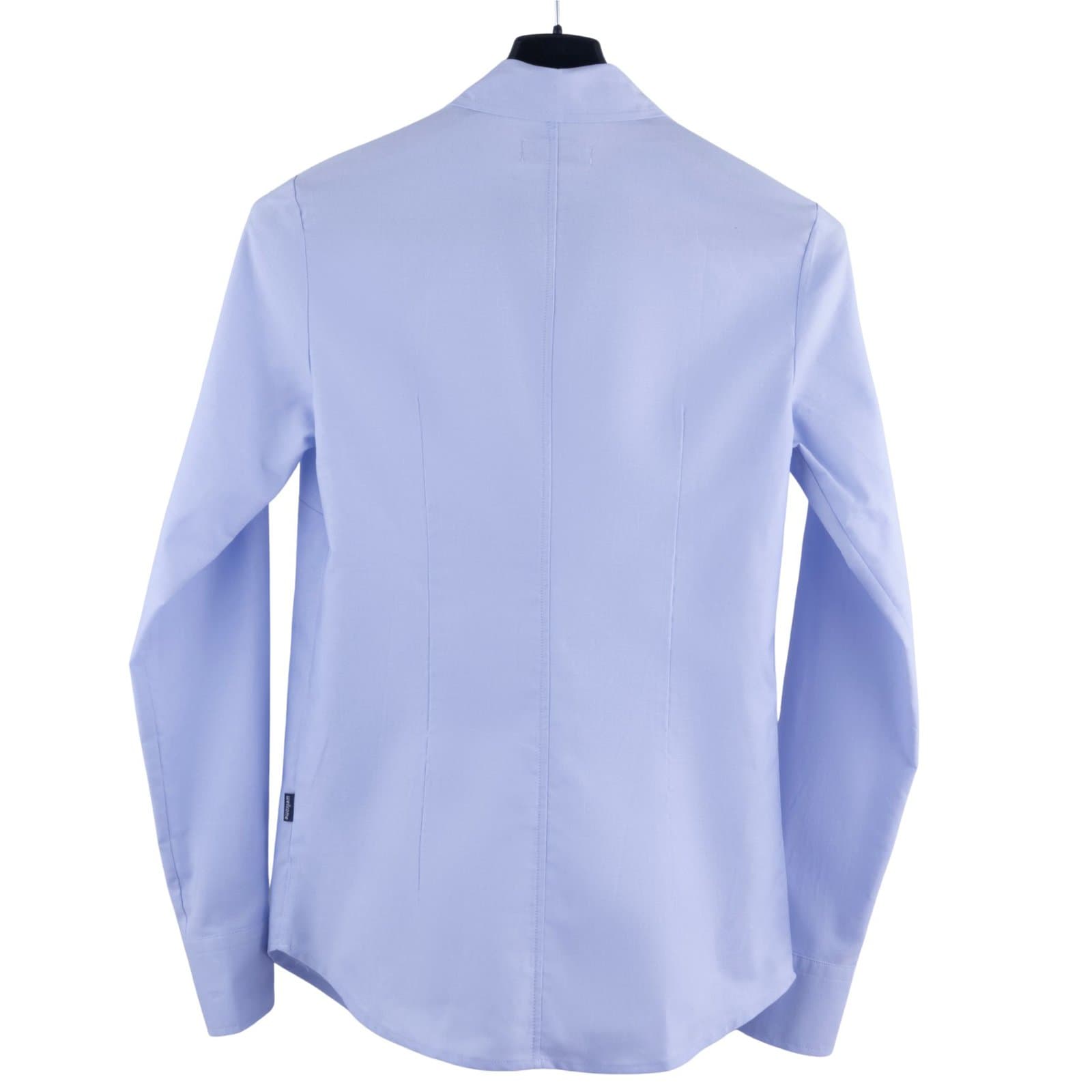 Koszula damska długi rękaw AIDA niebieska - obrazek 6