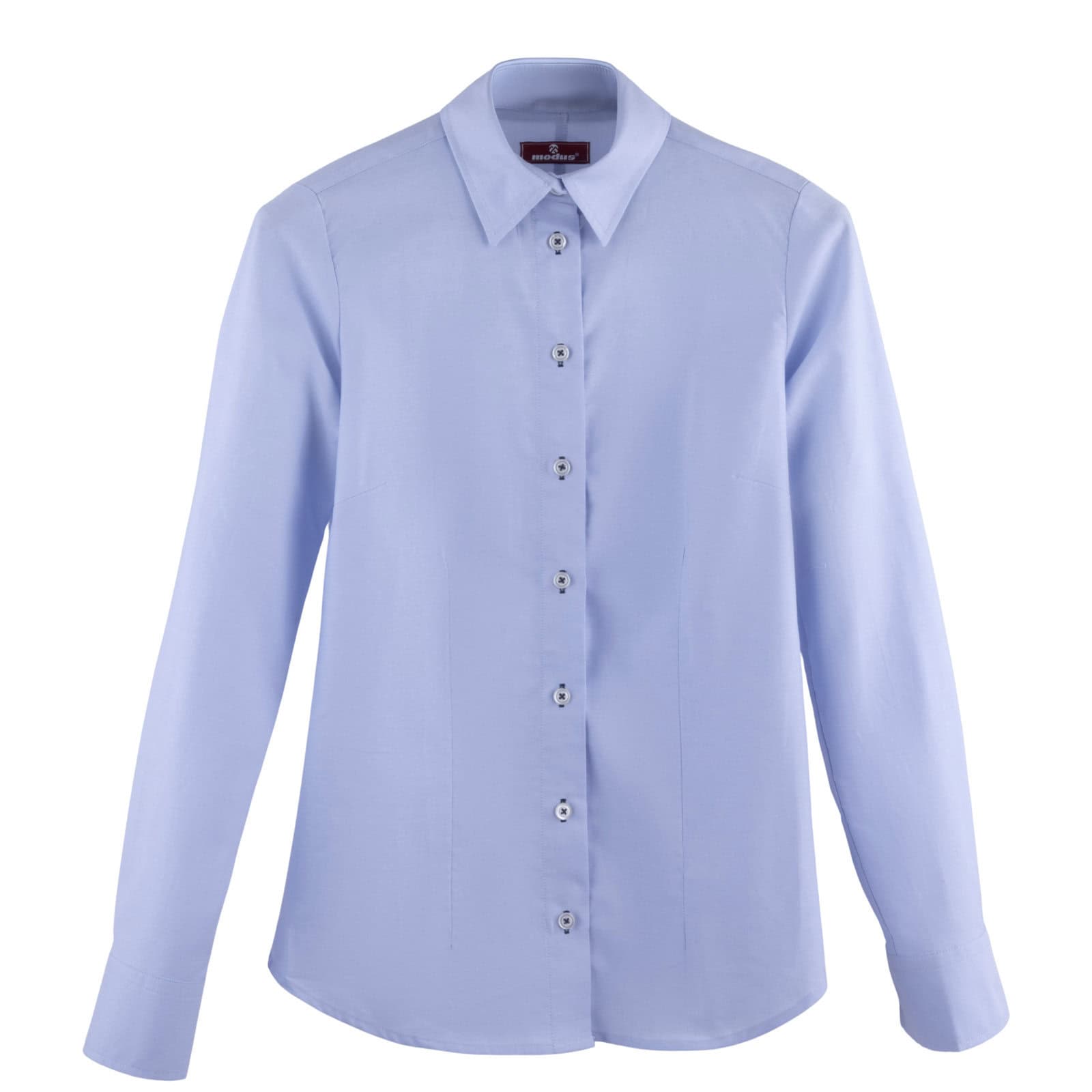 Koszula damska długi rękaw AIDA niebieska - obrazek 3