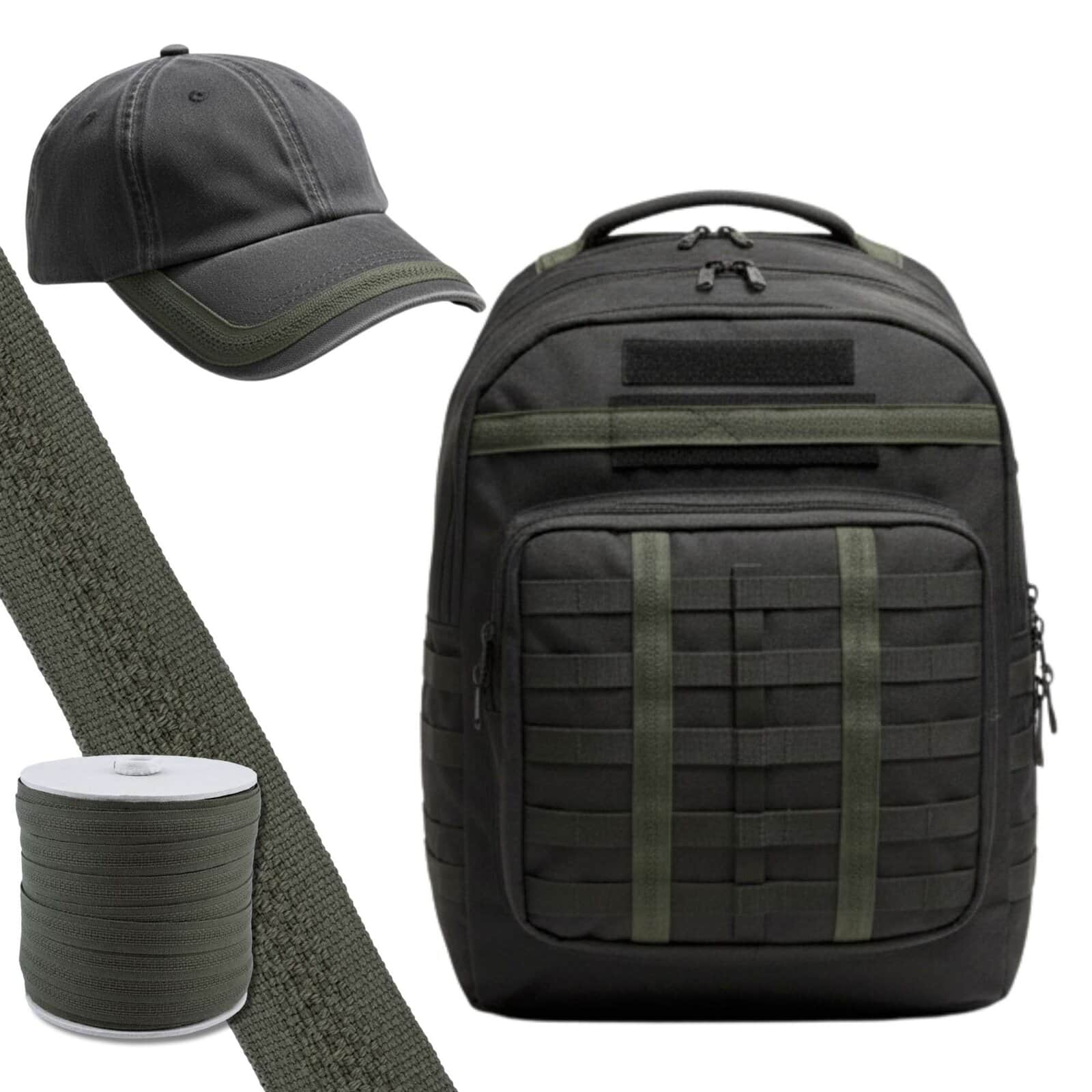 Mocna Taśma Odzieżowa Wzorzysta Khaki 13mm - obrazek 8