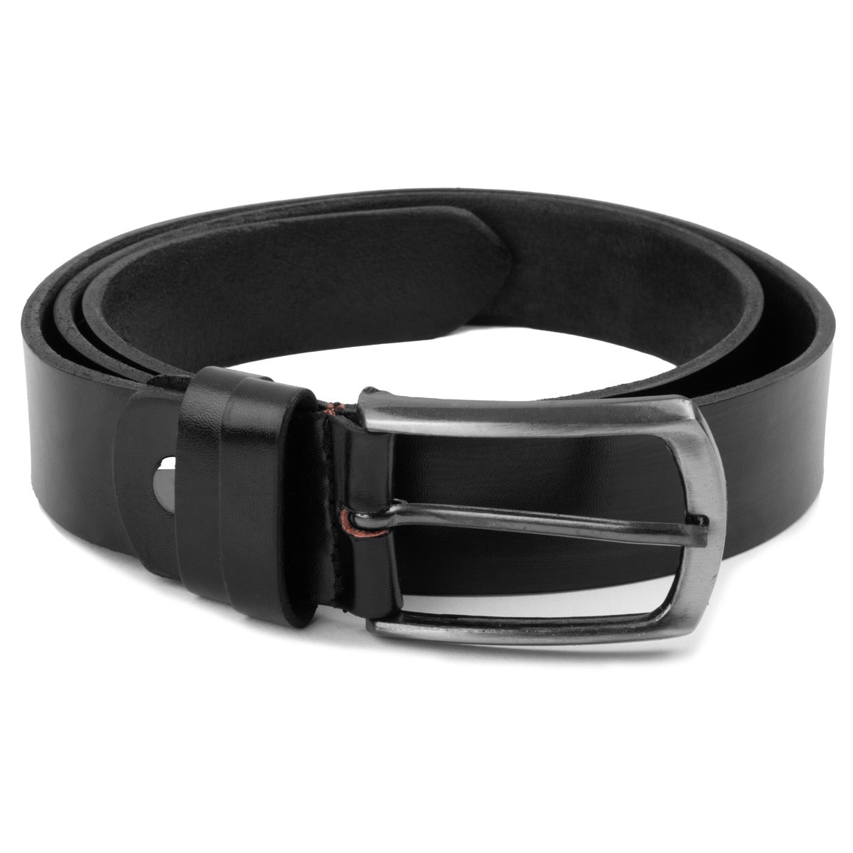 Pasek Skórzany Męski Czarny 100% Skóra Naturalna - obrazek 3