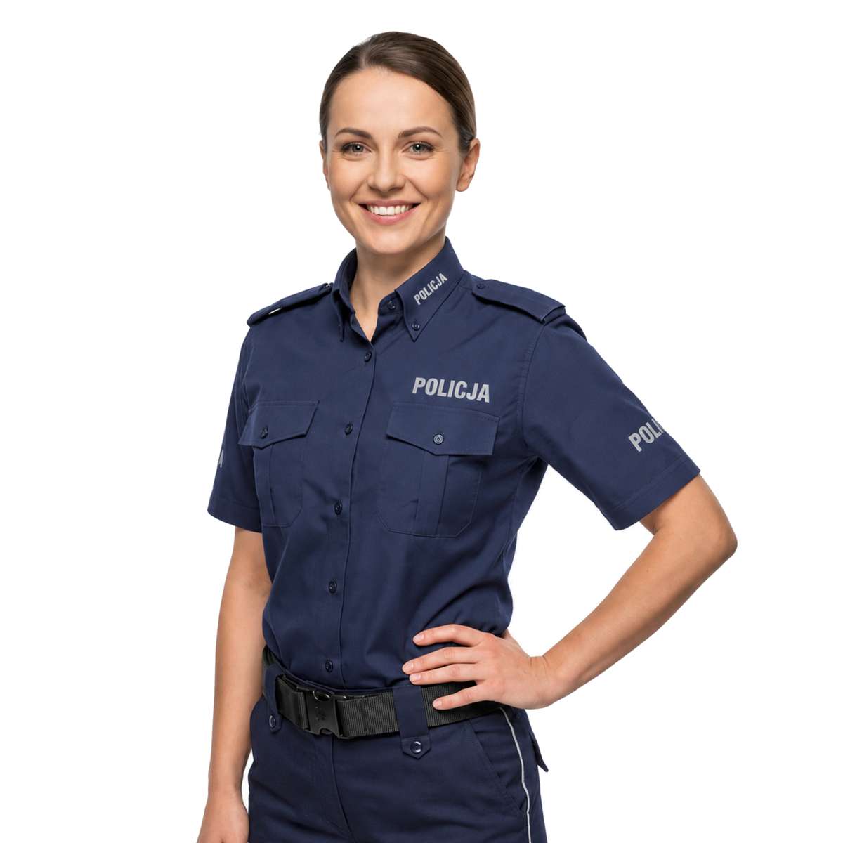 Koszula Damska Służbowa Zestaw 3-PAK Krótki Rękaw Policja - obrazek 7
