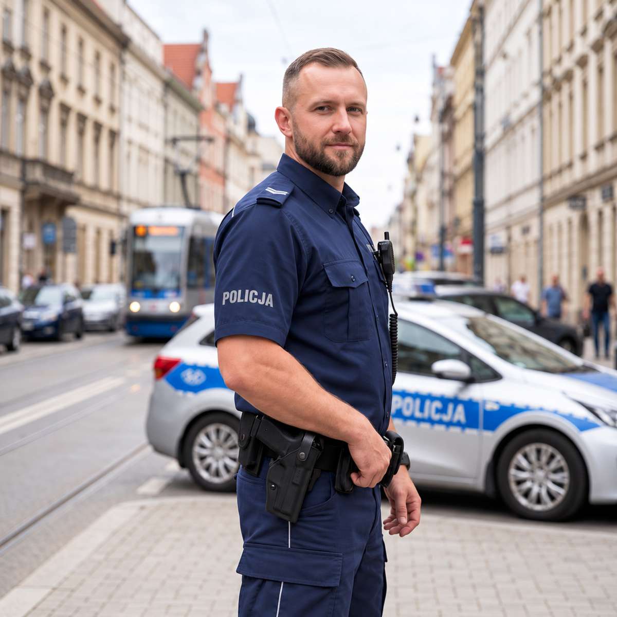 Koszula Męska Służbowa Zestaw 3-PAK Krótki Rękaw Policja - obrazek 13