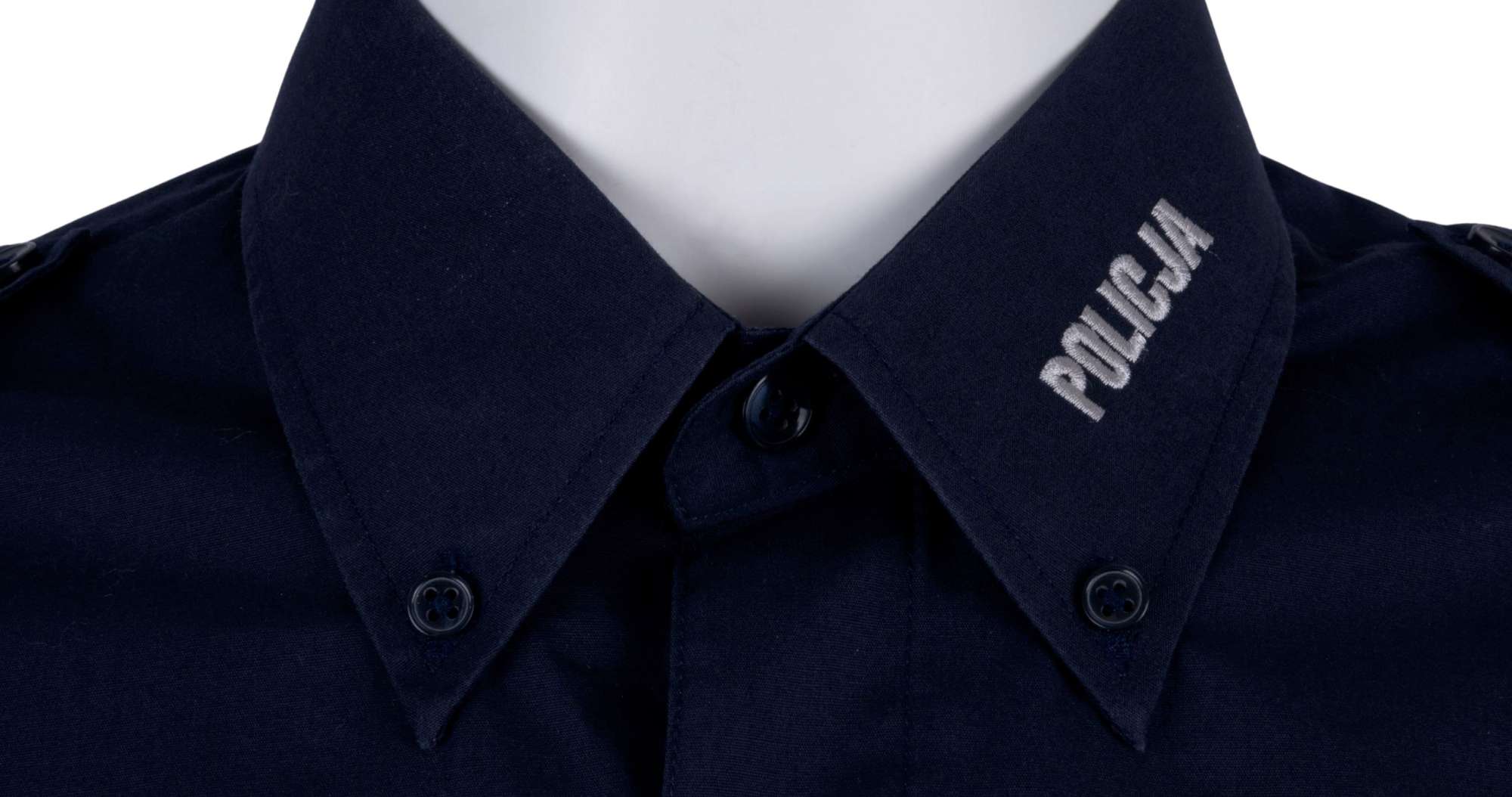 Koszula Damska Służbowa Granatowa Krótki Rękaw Policja - obrazek 4