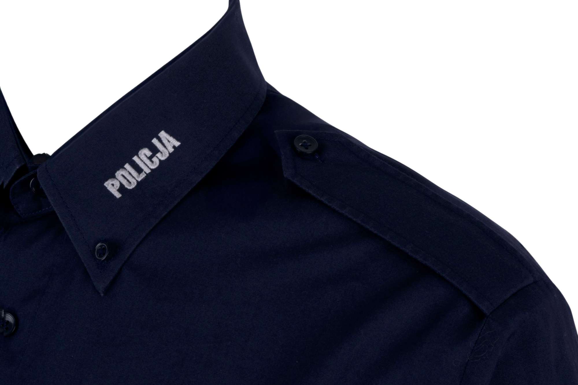 Koszula Damska Służbowa Granatowa Krótki Rękaw Policja - obrazek 3