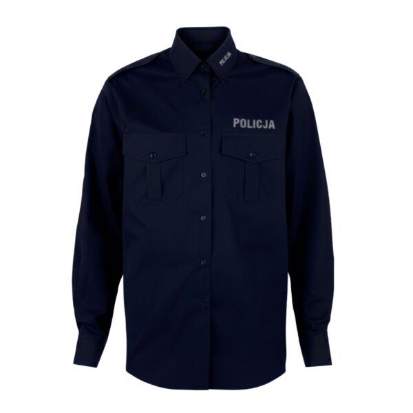 Koszula Damska Służbowa Granatowa Długi Rękaw Policja