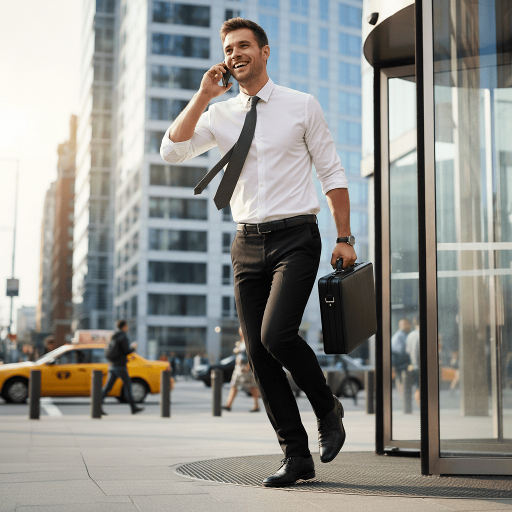 Spodnie męskie eleganckie wyjściowe slim - obrazek 5