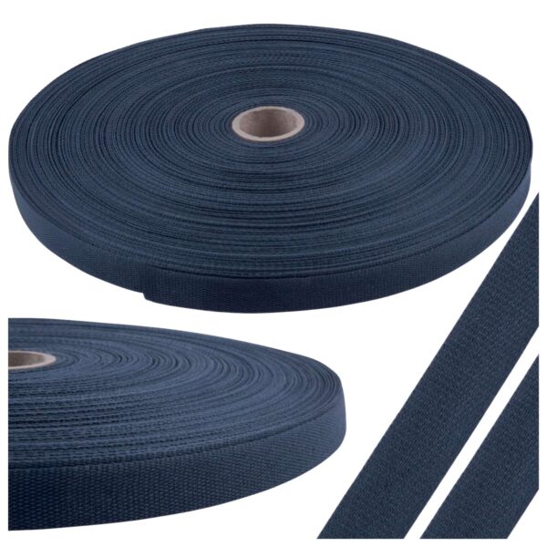 Mocna Taśma Odzieżowa Stalowy Niebieski 13mm