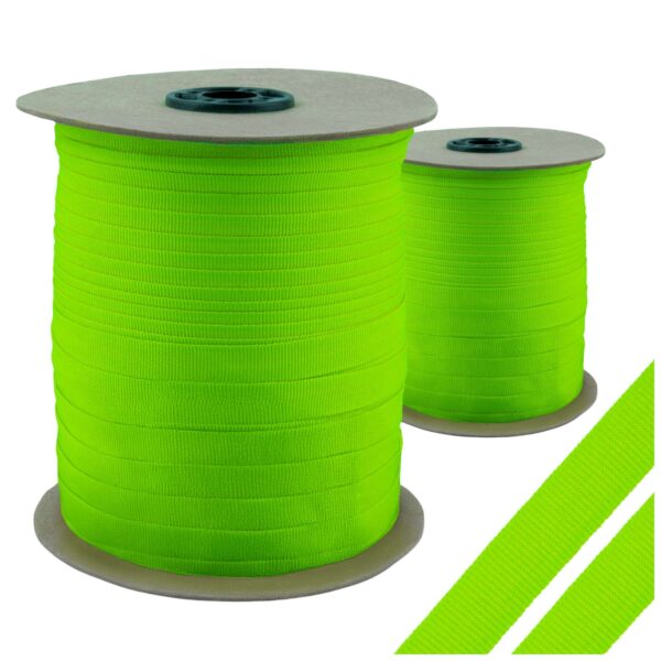 Taśma do Pakowania Ozdobna Wstążka Rypsowa Limonkowa 12mm