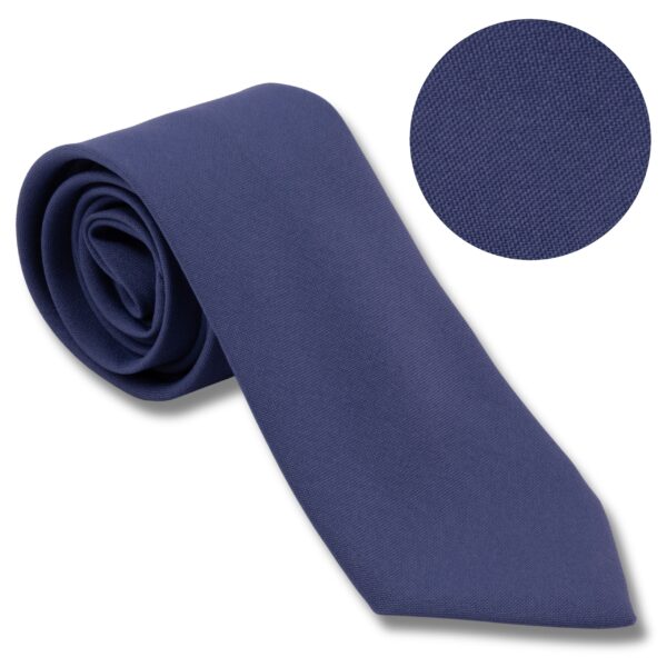 Krawat Męski Matowy Niebieski Klasyczny