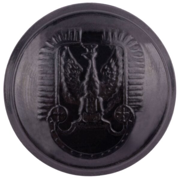 Duży guzik do płaszcza Sił Powietrznych 25 mm czarny