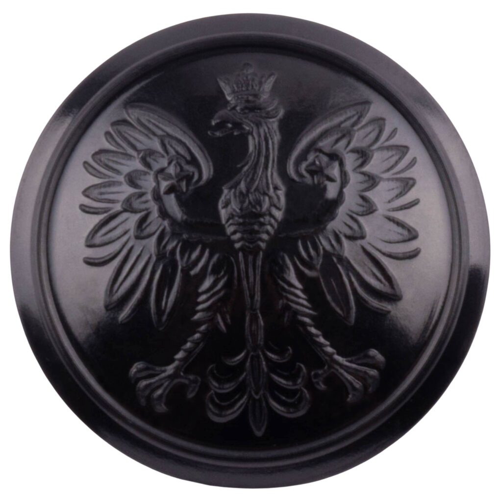 Duży guzik do Munduru Straży Pożarnej 22mm czarny