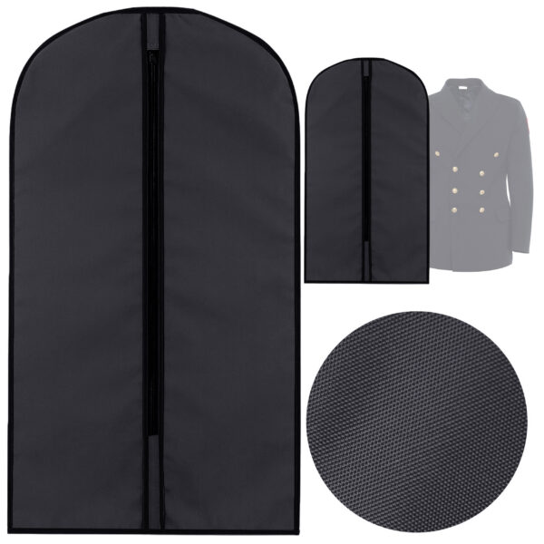 Pokrowiec na ubrania mundur garnitur stalowy szary krótki
