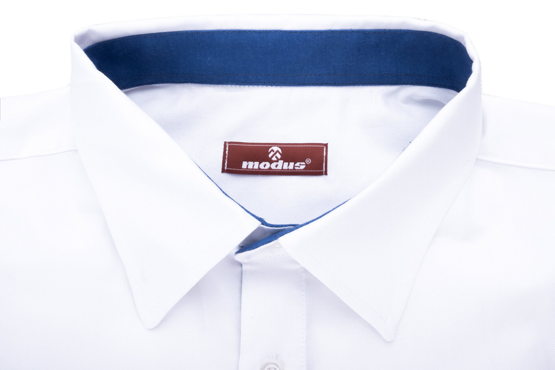 Koszula męska długi rękaw slim biała - obrazek 3