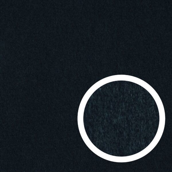 Filc na metry miękki odzieżowy czarny tkanina 1mb 200g/m2