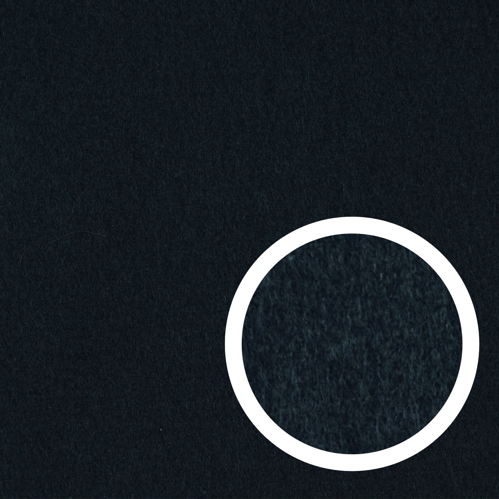 Filc na metry miękki odzieżowy czarny tkanina 1mb 200g/m2