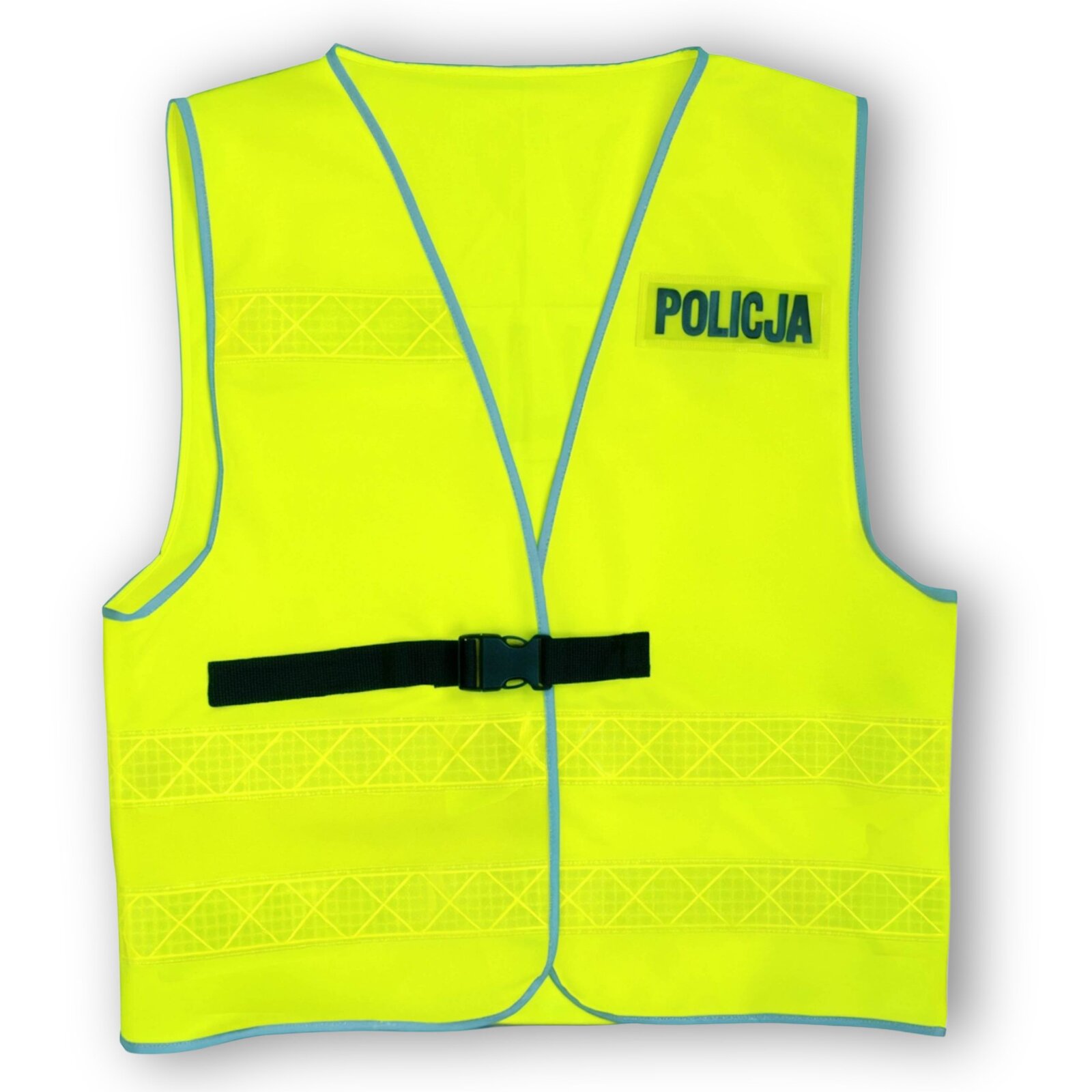 Kamizelka Odblaskowa Policja Gładka Zapinana na Zacisk - obrazek 2