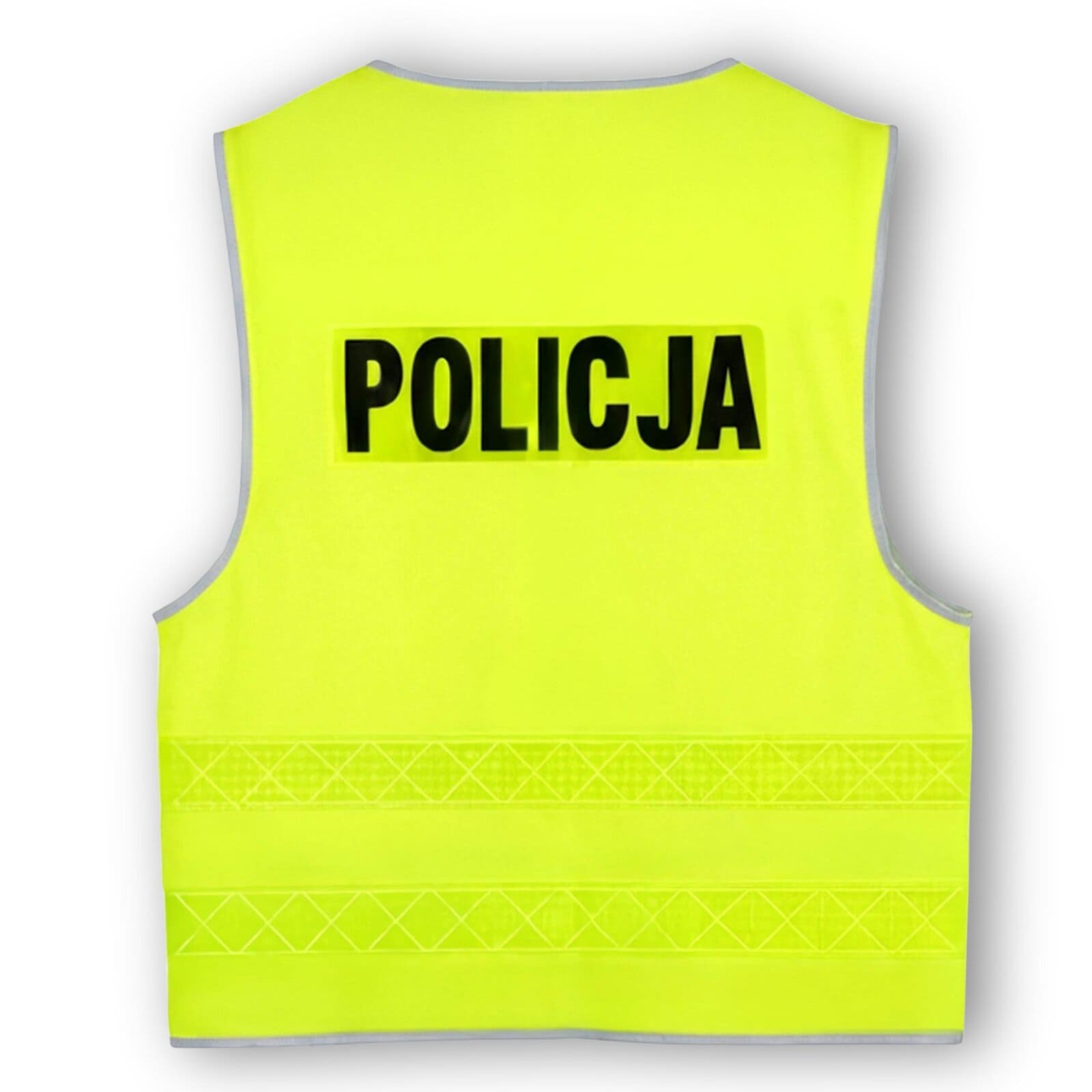 Kamizelka Odblaskowa Policja Gładka Zapinana na Zacisk - obrazek 3