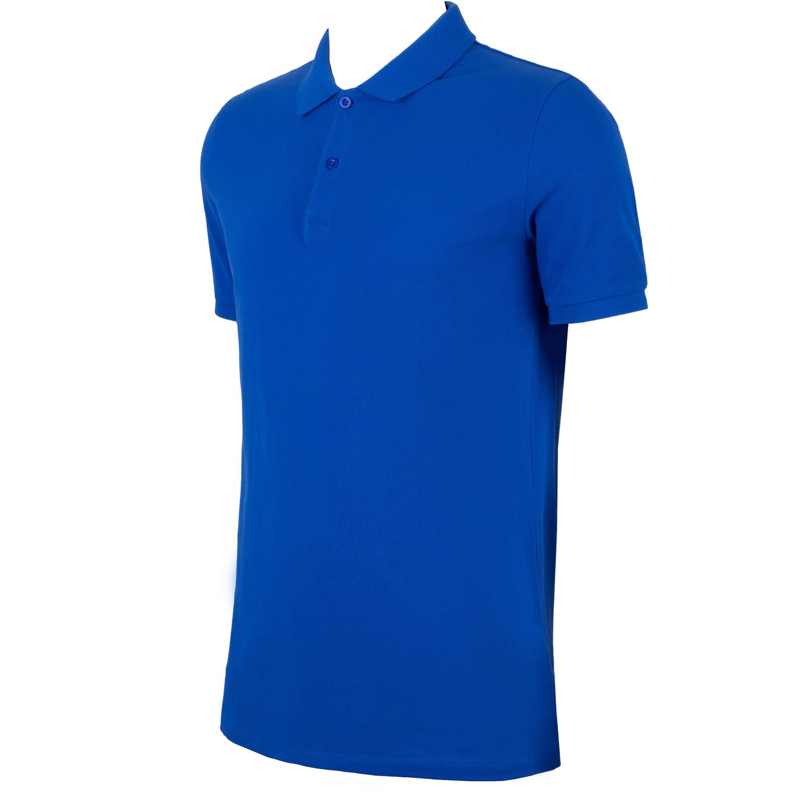 Koszulka Polo Męska Bawełna Niebieska 100%bawełna - obrazek 3