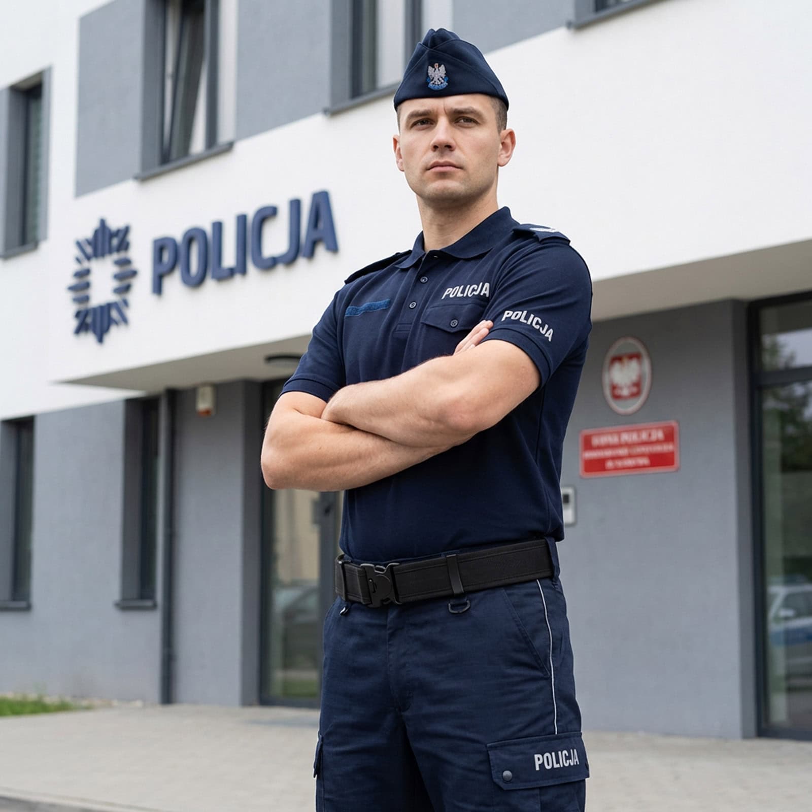 Pas Taktyczny Oporządzeniowy Policja Czarny - obrazek 8