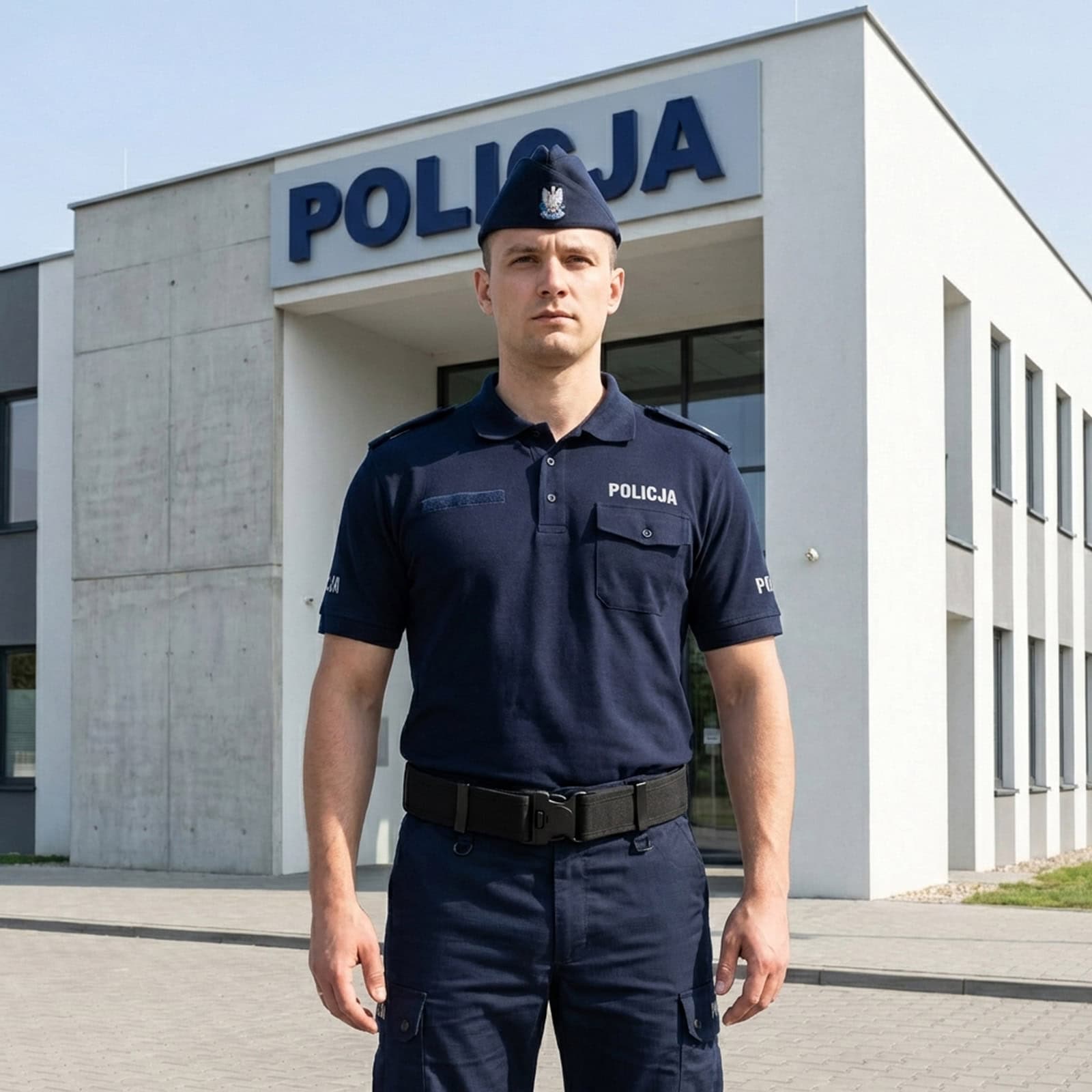 Pas Taktyczny Oporządzeniowy Policja Czarny - obrazek 10